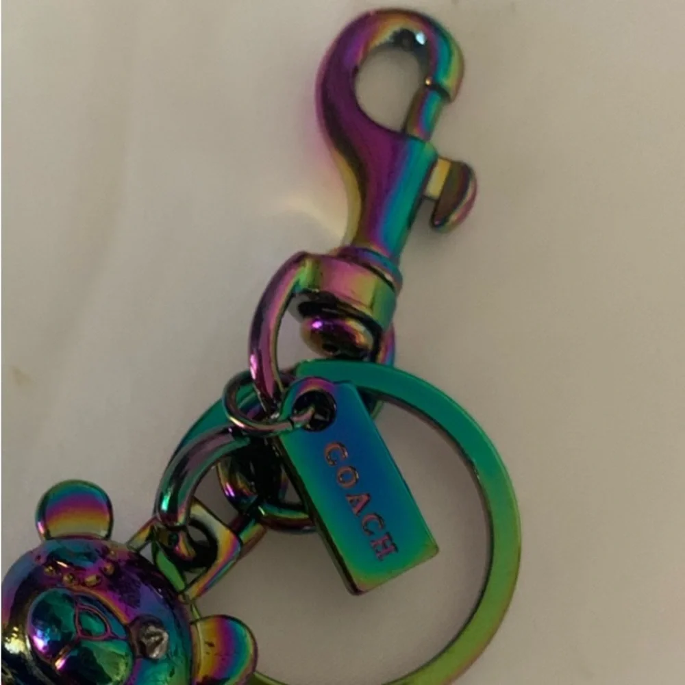 Coach Holograpic /Multicolor Bear Keychain
